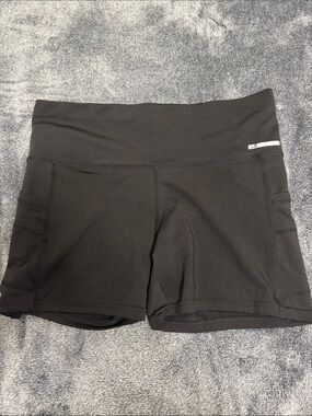 Women’s Black Athletic High-Waist Shorts